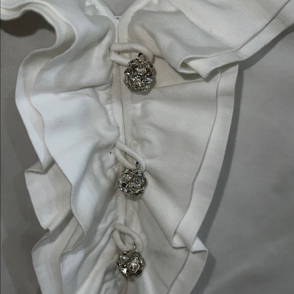 Kate Spade White Ruffle Blouse - Picture 5 of 6